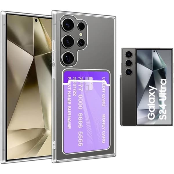 Samsung Galaxy S24 Ultra skal korthållare mobilskal slot