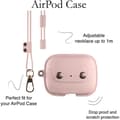 Miniatyrbild 2 av 4: Woodcessories - Läderfodral för AirPods Pro med halsband, AirCase Rosa