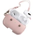 Miniatyrbild 1 av 4: Woodcessories - Läderfodral för AirPods Pro med halsband, AirCase Rosa