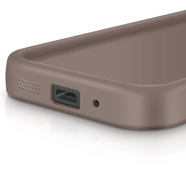 Coque för Xiaomi Redmi 14C Silikon Mjuk Beröring Höjda Kantar Brun