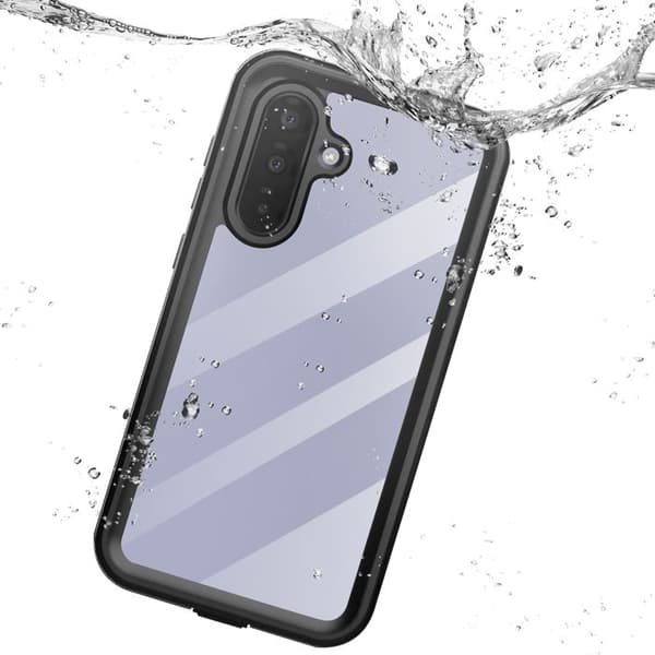 Helhetskydd för Samsung Galaxy A36 Vattentålig IP68 Stötresistent Redpepper Transparent