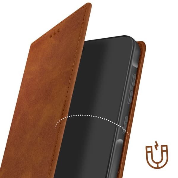 Etui för Samsung Galaxy A56 Plånbok Stöd för Video Brun