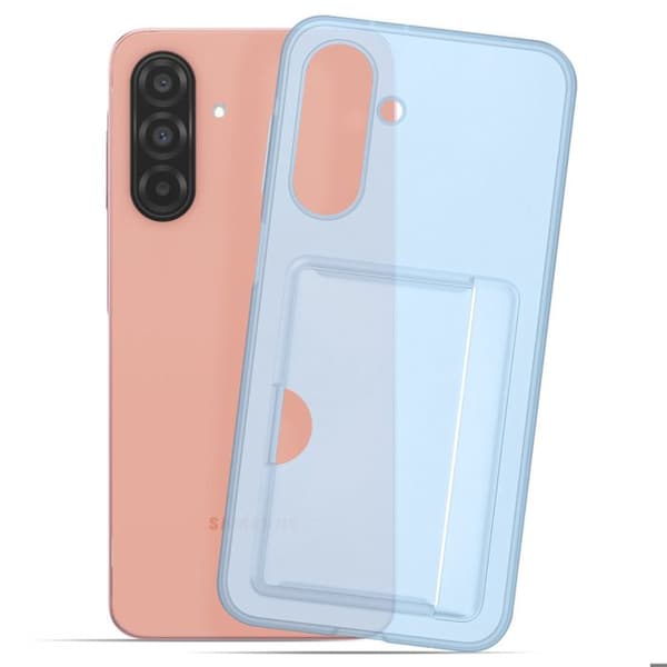 Coque för Samsung A26 Kortficka Silikon Soft touch Original Samsung Blå