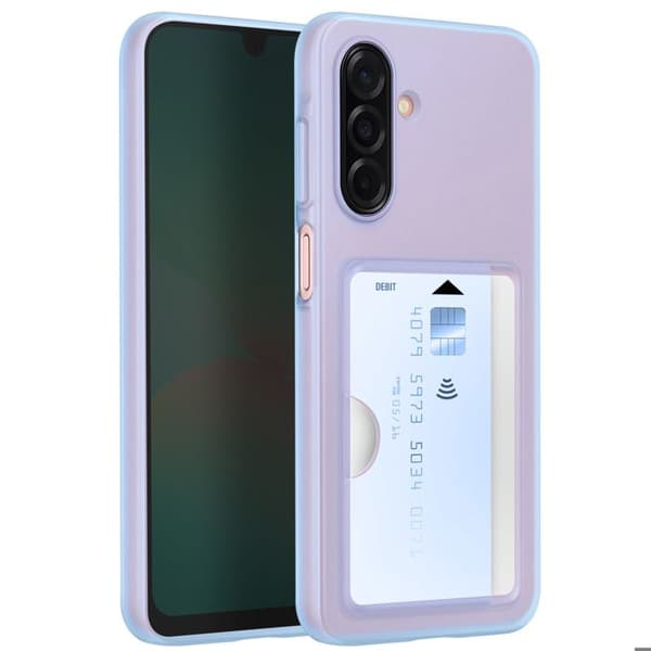 Coque för Samsung A26 Kortficka Silikon Soft touch Original Samsung Blå