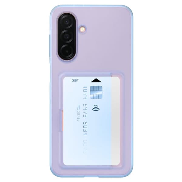 Coque för Samsung A26 Kortficka Silikon Soft touch Original Samsung Blå