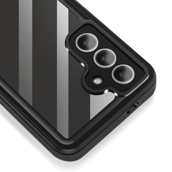 Helhetsfodral för Samsung Galaxy S24 FE Vattentålig IP68 Stötbeständig Redpepper Transparent