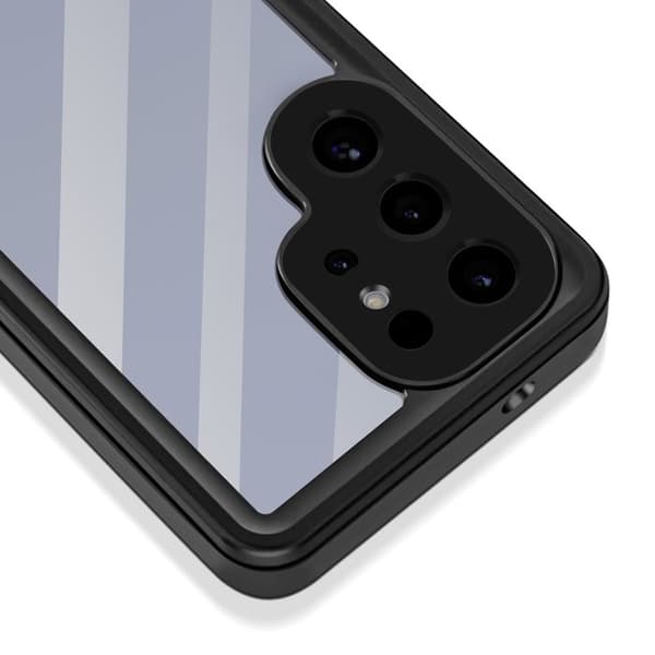 Heltäckande skydd för Samsung Galaxy S25 Ultra Vattentålig IP68 Stötsäker Redpepper Transparent