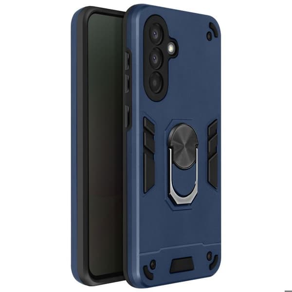 Coque för Samsung Galaxy A56 med ringstöd, stöttålig, blå
