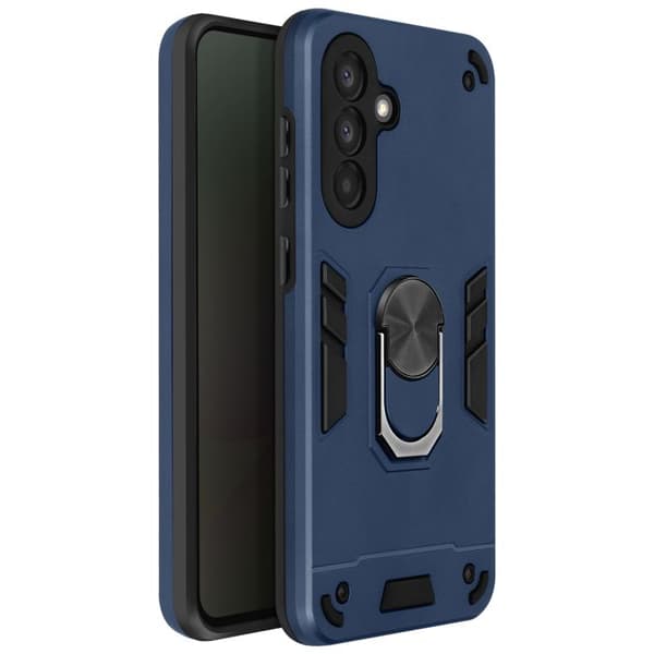 Coque för Samsung Galaxy A56 med ringstöd, stöttålig, blå