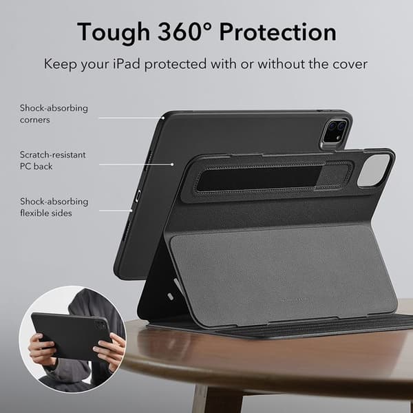 Fodral för iPad Pro 13 (2024) - ESR Shift Magnetisk - Svart