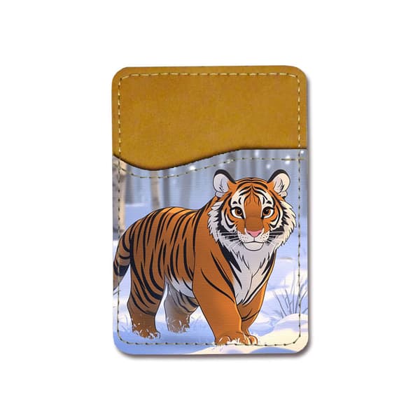 Söt Tecknad Tiger Universell Självhäftande Mobil korthållare