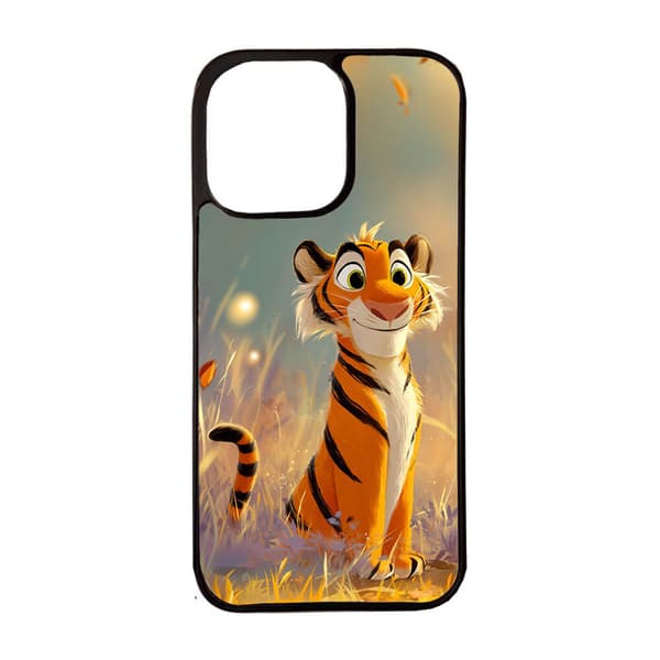 Söt Tecknad Tiger iPhone 15 Mobiltelefon Skal