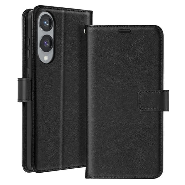 Etui för Samsung Galaxy S25 Edge Fickportfölj Stöd Mayaxess Svart