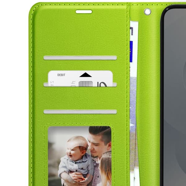 Étui för Samsung Galaxy S25 Edge Flip Portfölj Stöd Mayaxess Grön