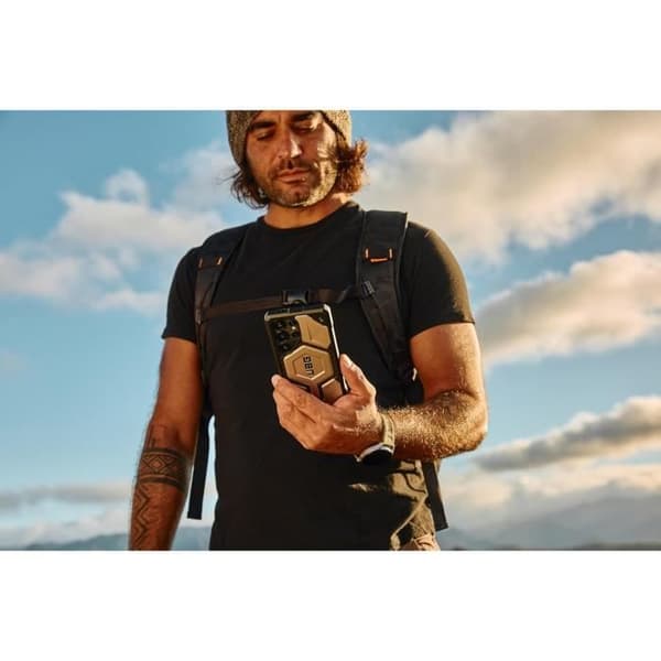 Skyddsöverdrag - UAG - Monarch-Pro - Samsung Galaxy S25 Ultra 5G - Titanfärg - Militärmotstånd