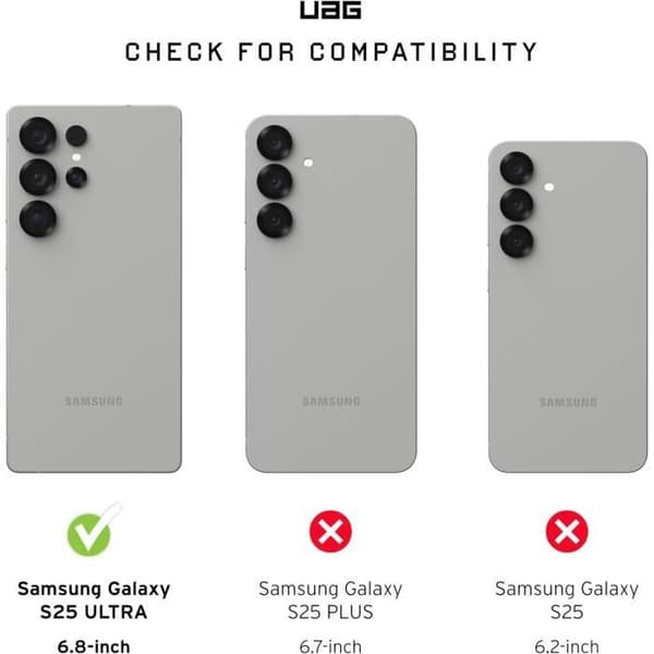 Skyddsöverdrag - UAG - Monarch-Pro - Samsung Galaxy S25 Ultra 5G - Titanfärg - Militärmotstånd