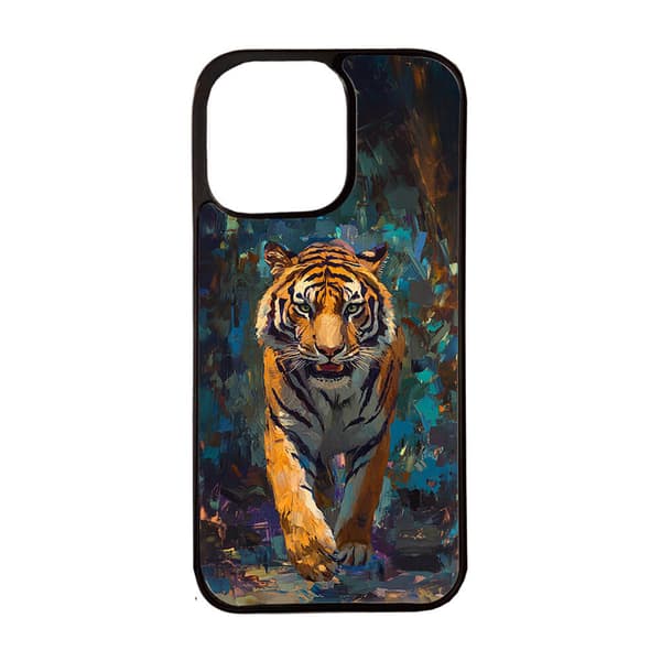 Dyr Tiger Oljemaleri iPhone 16 Pro Max Mobiltelefon Deksel