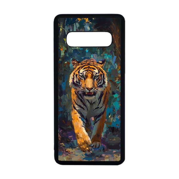 Djur Tiger Oljemålning Samsung Galaxy S10+ Mobiltelefon Skal