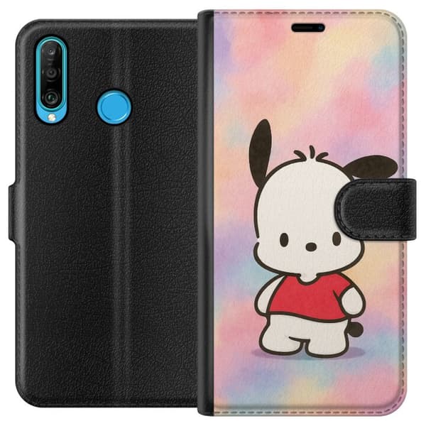 Huawei P30 lite Plånboksfodral Kawaii Sanrio Pochacco