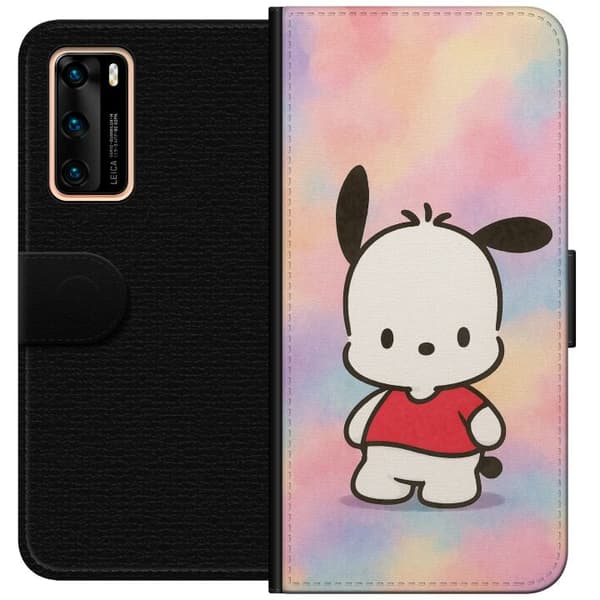 Huawei P40 Lommeboketui Kawaii Sanrio Pochacco