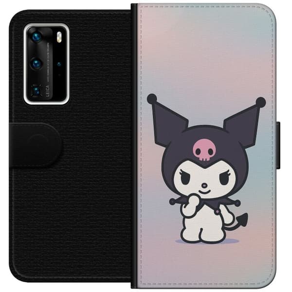 Huawei P40 Pro Tegnebogsetui Kawaii Sanrio Kuromi