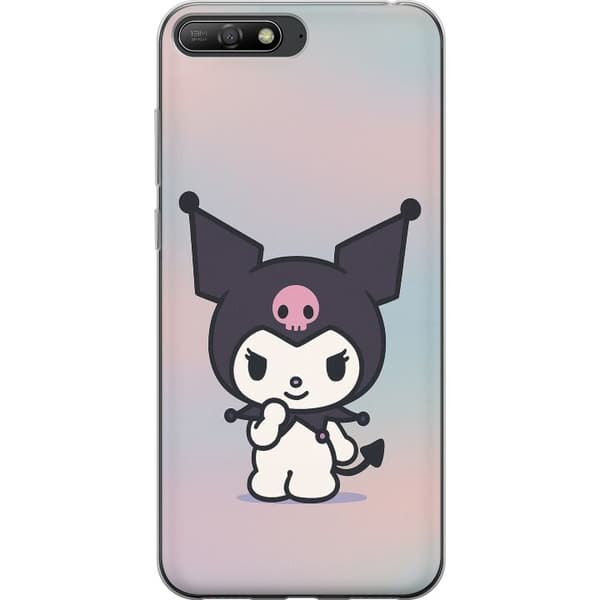 Huawei Y6 (2018) Gennemsigtig cover Kawaii Sanrio Kuromi