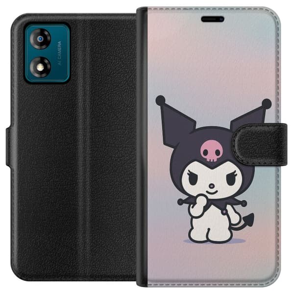 Motorola Moto E13 Lommeboketui Kawaii Sanrio Kuromi