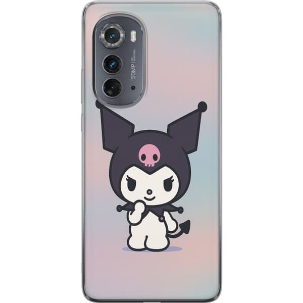 Motorola Edge (2022) Gennemsigtig cover Kawaii Sanrio Kuromi