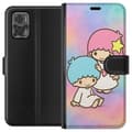 Miniatyrbild 1 av 3: Motorola Moto E22i Plånboksfodral Kawaii Sanrio Kiki Lola Little Twin Stars