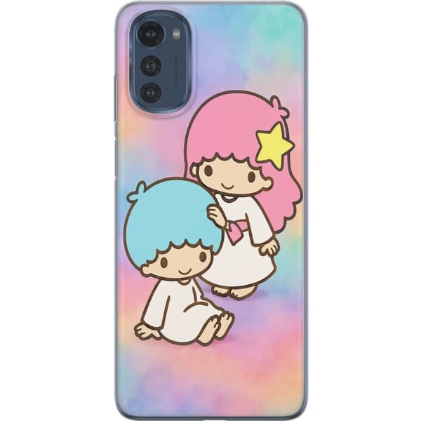Motorola Moto E32s Gennemsigtig cover Kawaii Sanrio Kiki Lola Little Twin Stars