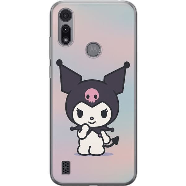 Motorola Moto E6i Gennemsigtig cover Kawaii Sanrio Kuromi