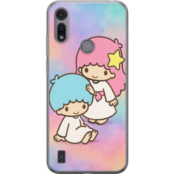 Motorola Moto E6i Gjennomsiktig deksel Kawaii Sanrio Kiki Lola Little Twin Stars