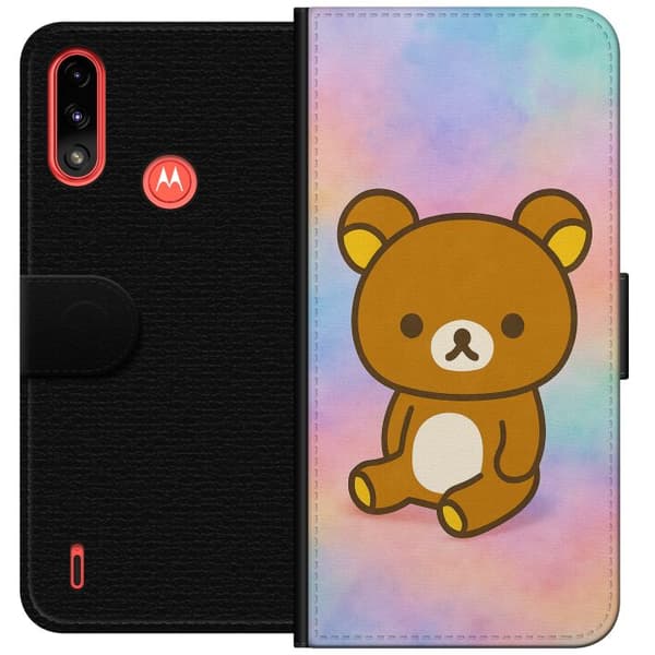 Motorola Moto E7 Power Lommeboketui Kawaii Sanrio Rilakkuma