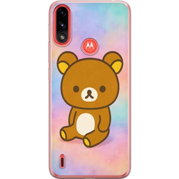 Motorola Moto E7 Power Gennemsigtig cover Kawaii Sanrio Rilakkuma