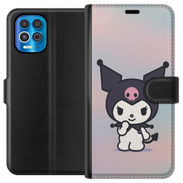 Motorola Edge S Lommeboketui Kawaii Sanrio Kuromi