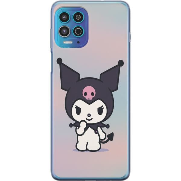 Motorola Moto G100 Läpinäkyvä kuori Kawaii Sanrio Kuromi