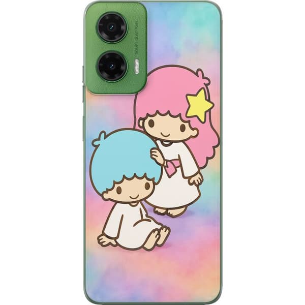 Motorola Moto G35 Gennemsigtig cover Kawaii Sanrio Kiki Lola Little Twin Stars