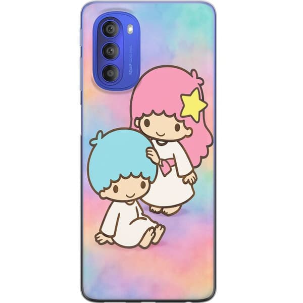 Motorola Moto G51 5G Gennemsigtig cover Kawaii Sanrio Kiki Lola Little Twin Stars