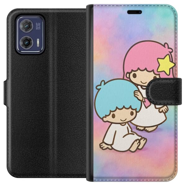 Motorola Moto G73 Tegnebogsetui Kawaii Sanrio Kiki Lola Little Twin Stars