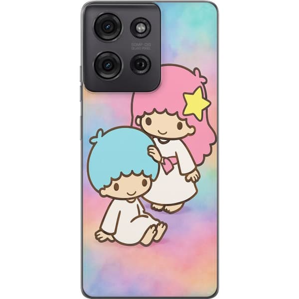Motorola Moto G75 Genomskinligt Skal Kawaii Sanrio Kiki Lola Little Twin Stars