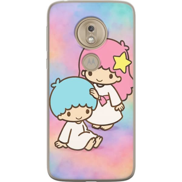 Motorola Moto G7 Play Genomskinligt Skal Kawaii Sanrio Kiki Lola Little Twin Stars