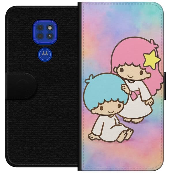 Motorola Moto G9 Play Plånboksfodral Kawaii Sanrio Kiki Lola Little Twin Stars
