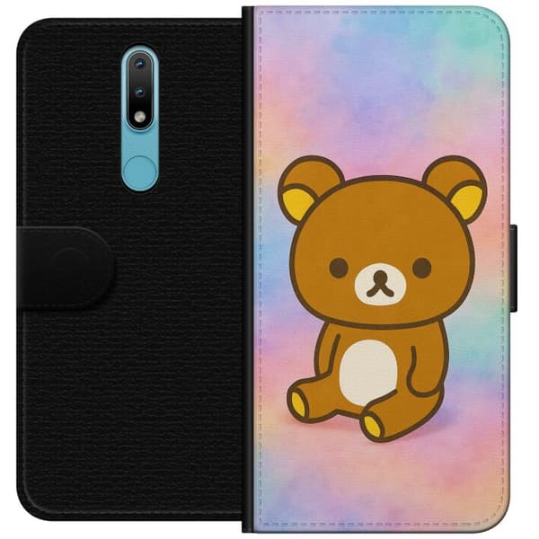 Nokia 2.4 Lompakkokotelo Kawaii Sanrio Rilakkuma