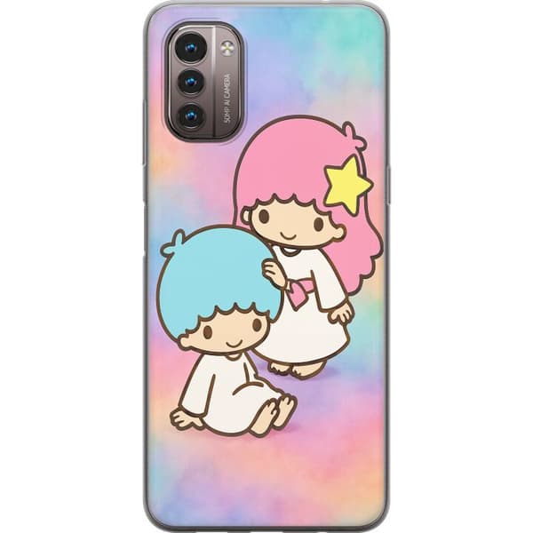 Nokia G21 Läpinäkyvä kuori Kawaii Sanrio Kiki Lola Little Twin Stars