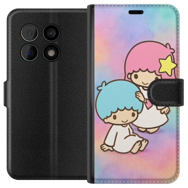 OnePlus 10 Pro Lompakkokotelo Kawaii Sanrio Kiki Lola Little Twin Stars