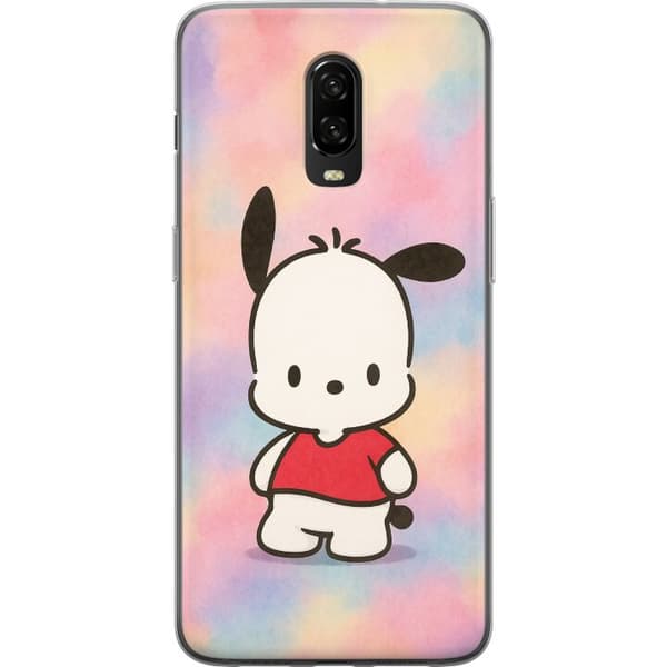OnePlus 6T Läpinäkyvä kuori Kawaii Sanrio Pochacco
