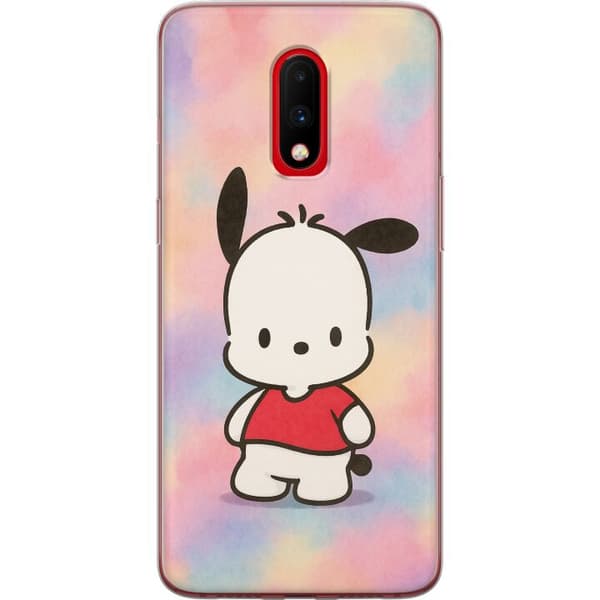 OnePlus 7 Genomskinligt Skal Kawaii Sanrio Pochacco