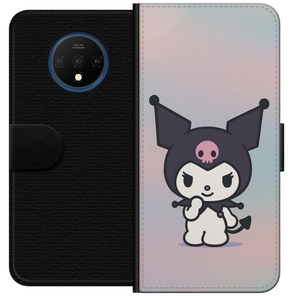 OnePlus 7T Tegnebogsetui Kawaii Sanrio Kuromi
