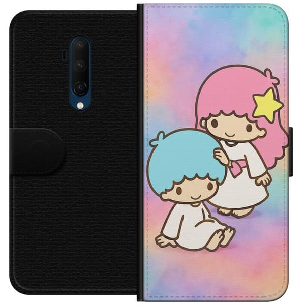 OnePlus 7T Pro Tegnebogsetui Kawaii Sanrio Kiki Lola Little Twin Stars