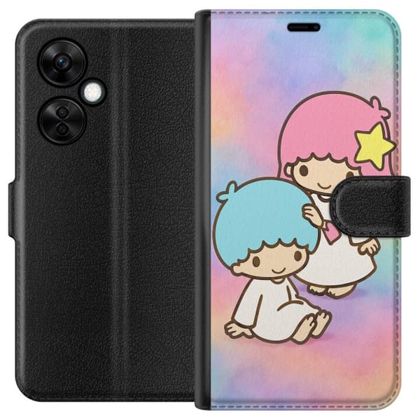 OnePlus Nord CE3 Lompakkokotelo Kawaii Sanrio Kiki Lola Little Twin Stars